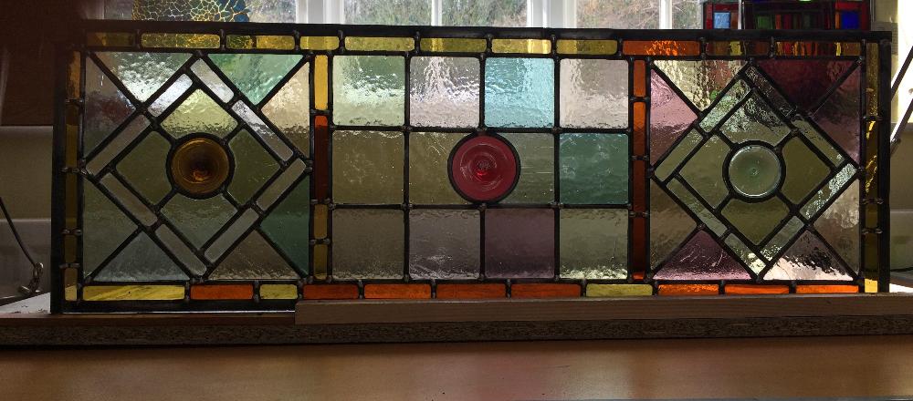 Repairs to glass artwork by Annie Robina